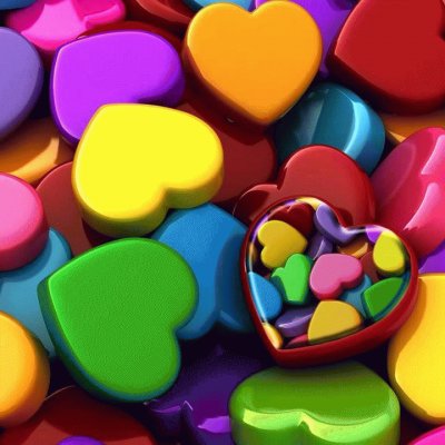 Colored Hearts