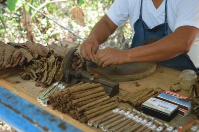 Cigars being rolled in Mexico