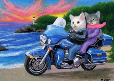 Kittens on the Harley