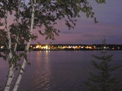 Douglastown from Chatham side of Miramichi river