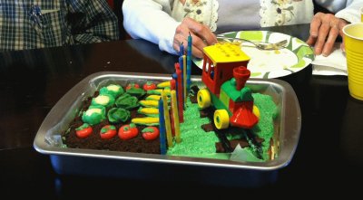 Boy + Great-grandpa Birthday Cake