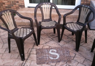 Stencilled Patio Set