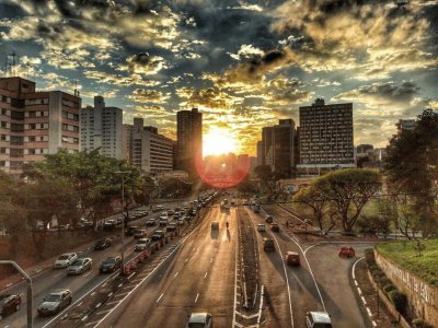 São Paulo - SP -  Vista do Vd da Liberdade