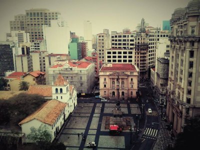 São Paulo - SP - Vista Aérea do Páteo do Colegio