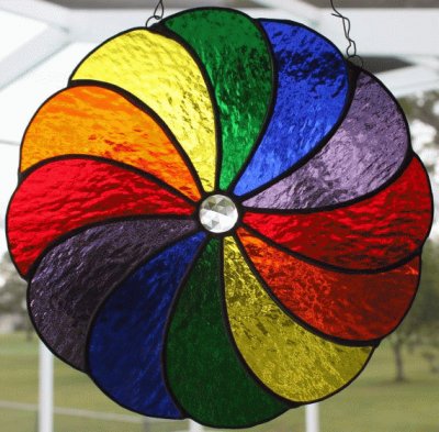 Coloured Pinwheel