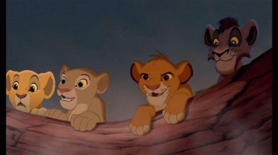 Simba, Nala, Kiara, Kova