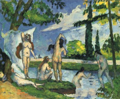 Baigneuses (Banhistas), 1874-1875 CÃ©zanne