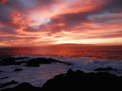 Sunrise and ocean