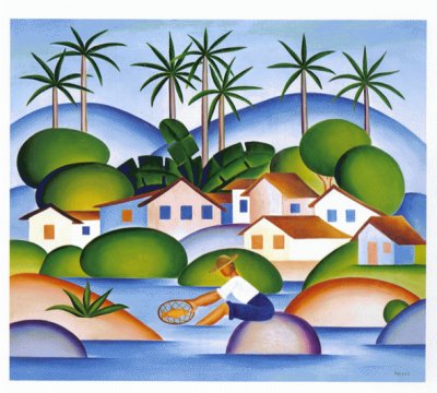 O pescador- Tarsila do Amaral-1925