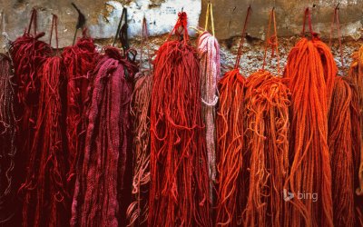 dyed wool