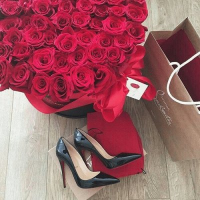 zapatos con rosas