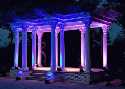 Lighted Outdoor Stage