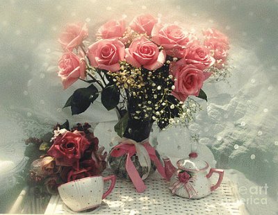 Pink Roses-Still Life Art