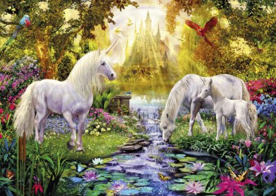 Unicorn Family-Fantasy Art