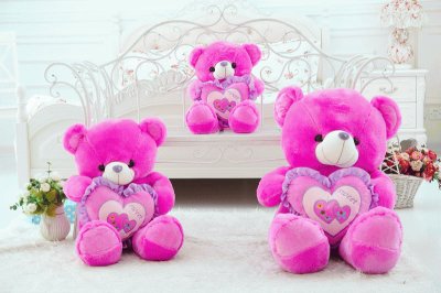 Three Cute Teddy Bears