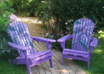 Sweet Hand Painted Adirondack Chairs