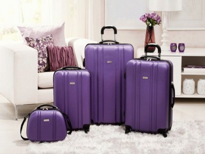 Purple Pearl Luggage Set