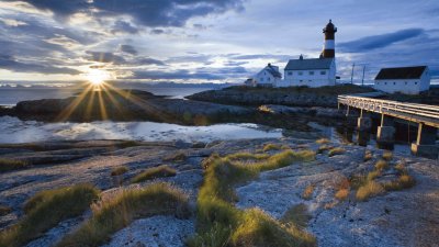 Tranoy Lighthouse, Hamaroy, Norway