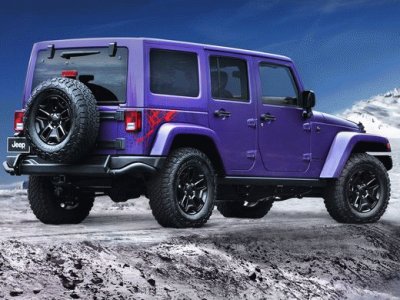 Purple Wrangler Jeep:Beep-Beep!