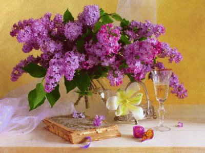 Precious Lilac Display-Still Life