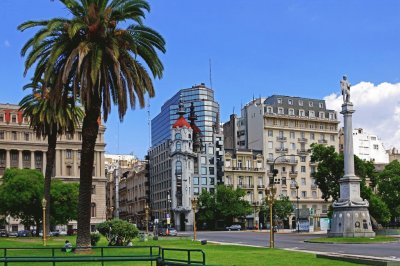 Plaza Lavalle. Ciudad de Buenos Aires. Argentina