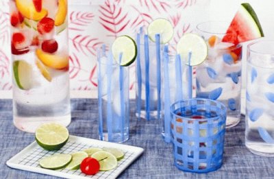 Summer Beverages with Fruit Garnishes