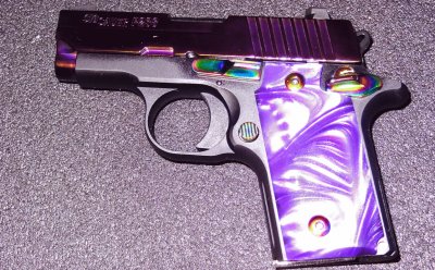 Purple Pearl Handled Pistol