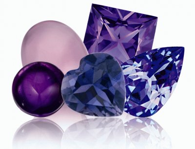 Various Purple Gemstones