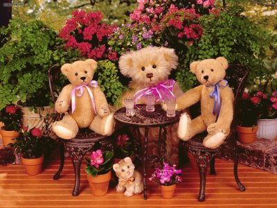 Teddy Bear Garden Party-Cute!