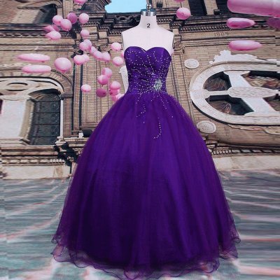 Gorgeous Deep Purple Ball Gown