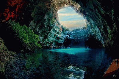 Melissani Cave in Greece