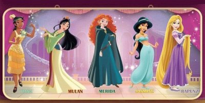 Tiana Mulan Merida Jasmine Rapunzel