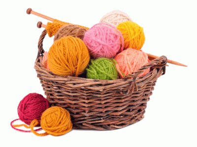 Yarn in a basket