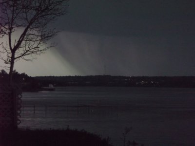 Storm 's upriver and heading this way!     LJ