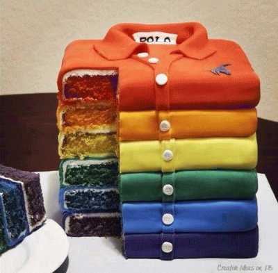 Creative Polo Shirt Cake for Dad