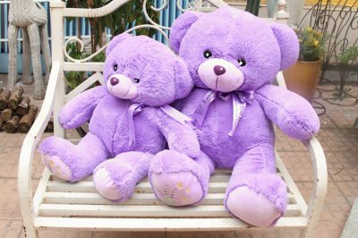 Cute Purple Teddy Bears