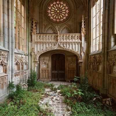 abandoned church, France