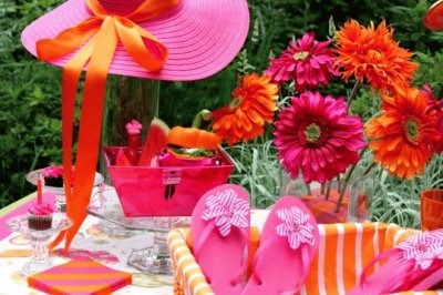 Pink Summer Flip Flop Party