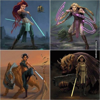 StarWars Ariel Rapunzel Jasmine Belle