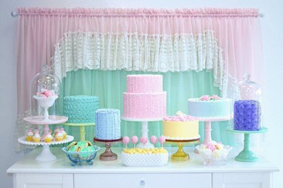 Pastel Dessert Table