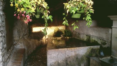 Lavoir fleuri