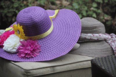 Pretty Decorated Purple Hat