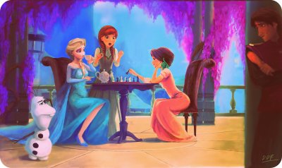 frozen y rapunzel