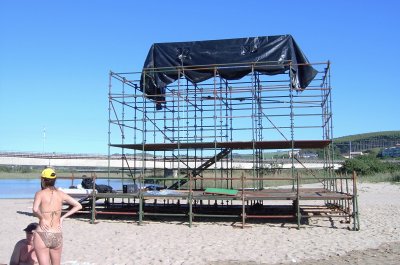 Scaffold on Beach 2