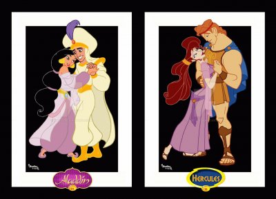 Jasmine Aladdin Megara Hercules