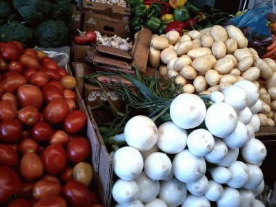 En el mercado Colonial, Uruapan