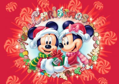 mickey mouse and minnie mouse