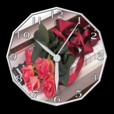 Uhr mit Rosen