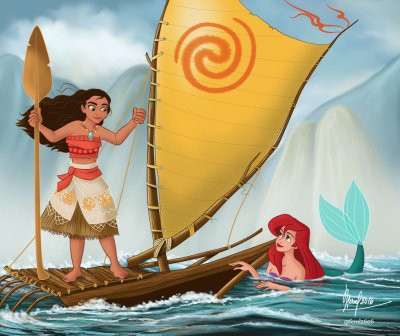 ariel y moana