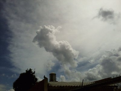 Nube rara sobre Uruapan